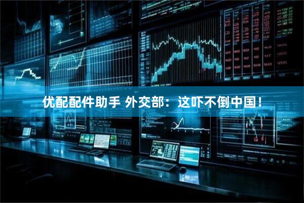优配配件助手 外交部：这吓不倒中国！